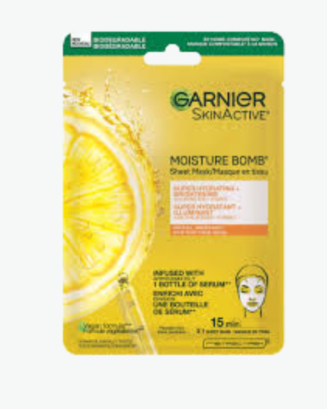 Garnier Vitamin C Sheet Mask for Glowing & Smooth Skin – 1 Pc