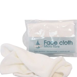 Microfibre Face Cloths White – Absorbent Flannel/Towel for Wash, Cleanse & Makeup Removal