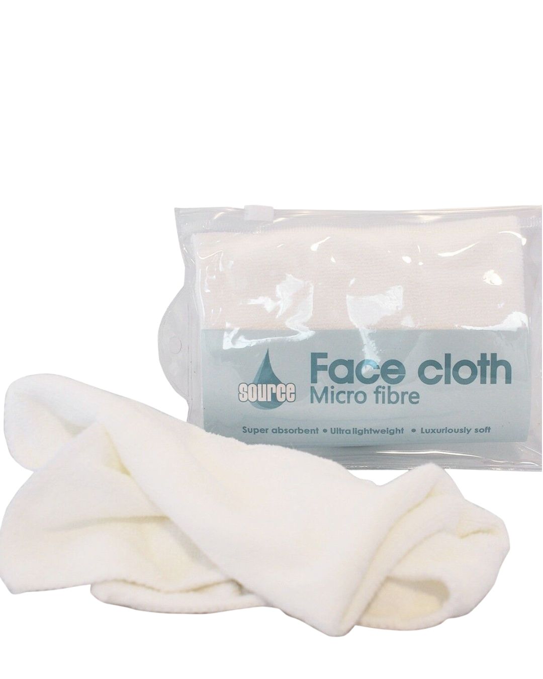 Microfibre Face Cloths White – Absorbent Flannel/Towel for Wash, Cleanse & Makeup Removal