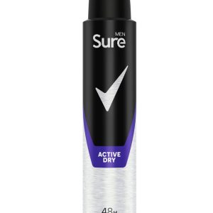 Sure Men Active Dry Antiperspirant Spray 48hr (200ml)