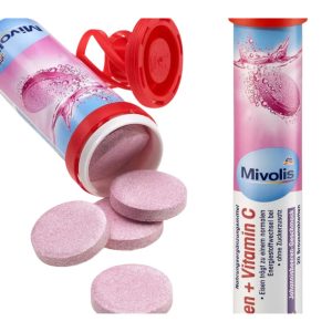 Mivolis Iron + Vitamin C Effervescent Tablets – 20 pcs (82 g)