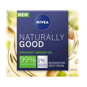 NIVEA Naturally Good Regeneration Night Cream with Argan Oil – 50 ml