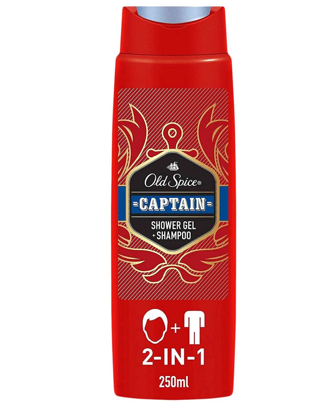 Old Spice Captain 2-in-1 Shower Gel & Shampoo – 250 ml