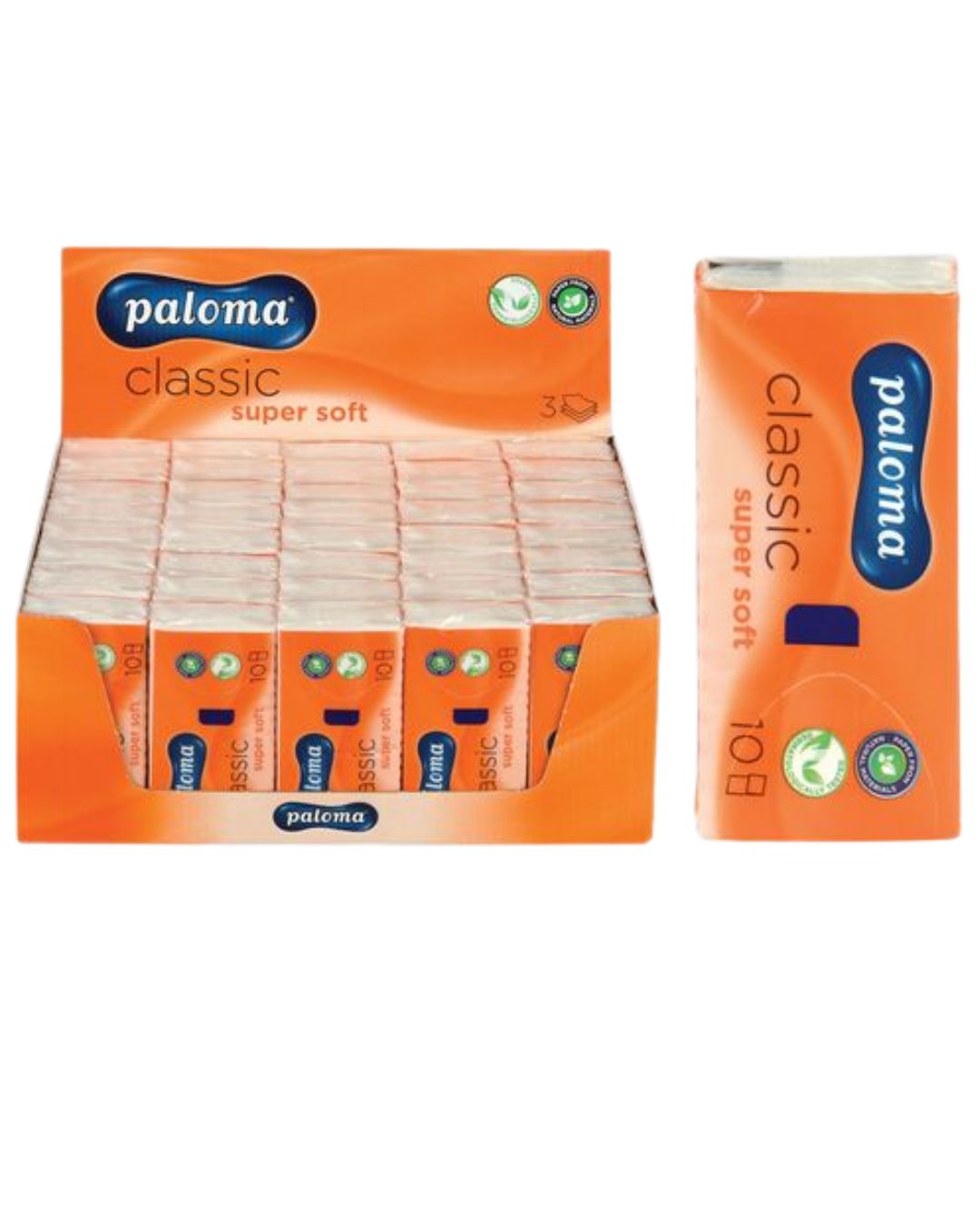 EH Paloma 3-Ply Classic Super Soft Pocket Tissues – (pack size varies)