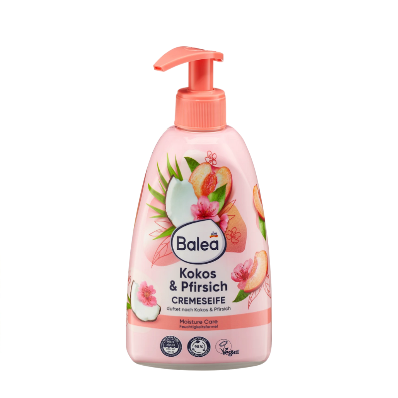 Balea Cremeseife Pfirsich & Kokos, 500 ml